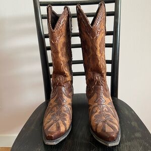 Lane Leather Western Cowboy Boots
